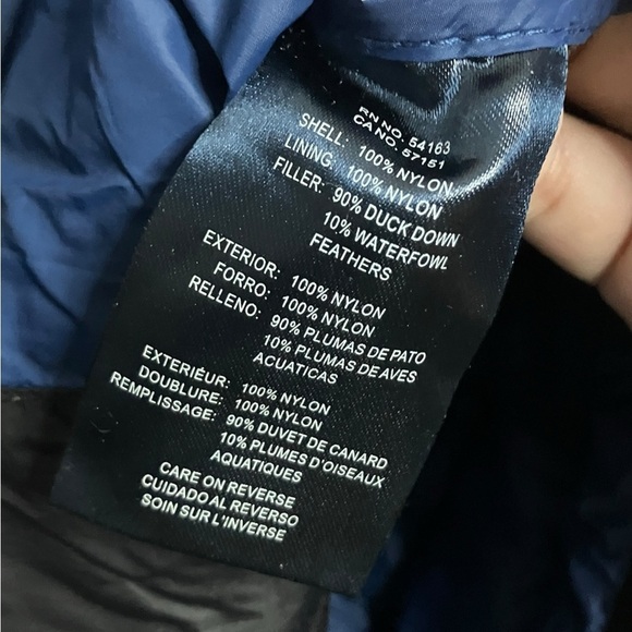 Club Room Mens’ Packable Down Puffer Jacket M Performance Full Zip Travel Black - Picture 6 of 7